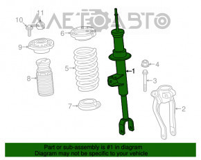 Стойка амортизатора в сборе передняя правая BMW 5 G30 18-20 530e hybrid