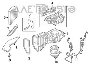 Мотор вентилятор пічки Audi A6 C7 12-18 новий OEM оригінал