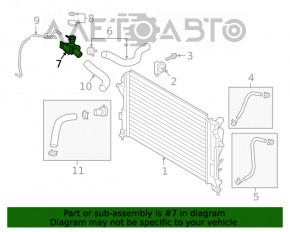 Заливна горловина системи охолодження Hyundai Kona 18-21 2.0