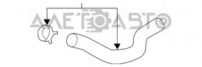 Патрубок охолодження верхній Hyundai Kona 18-21 2.0 на ГБЦ