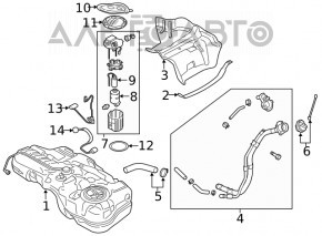 Топливный насос бензонасос Hyundai Kona 18-23 2.0