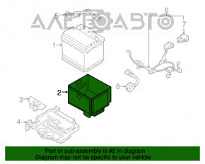 Кожух АКБ Hyundai Kona 18-23 70 amp