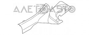 Накладка порога задняя правая Hyundai Kona 18-23 черная, царапины