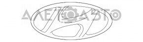 Эмблема значок Hyundai двери багажника Hyundai Kona 18-23