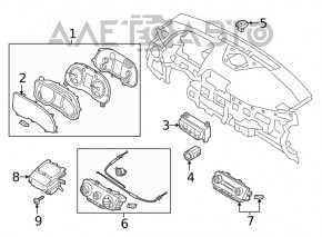 Кнопка зажигания Start-Stop Hyundai Kona 18-21