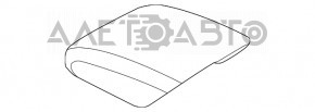 Консоль центральна підлокітник та підсклянники Audi Q5 80A 18- чорна, чорний підлокітник, подряпини