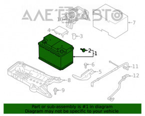 АКБ 12в FORD FLEX 09-19 77Ah 780A Euro +-Зворотній новий неоригінал EXIDE