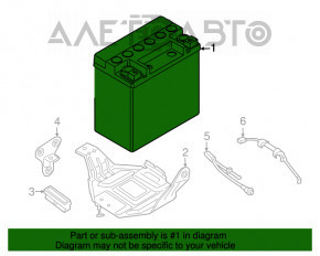 АКБ 12в INFINITI QX30 17- Дополнительная 13Ah 200A Auxiliary AGM +-Обратная новый неоригинал EXIDE