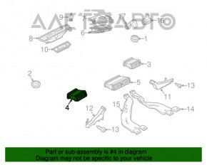 Дефлектор воздуховода передней панели водительский VW Passat b8 16-19 USA