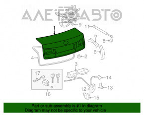 Крышка багажника Lexus IS250 IS350 11-13