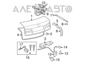 Крышка багажника Lexus IS250 IS350 11-13