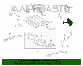 Вентилятор охолодження ВВБ Toyota Prius 30 12-15 plug-in