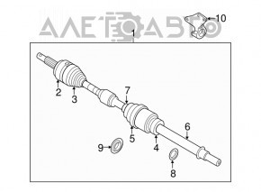 Кронштейн приводу Infiniti JX35 QX60 13-17 FWD новий OEM оригінал