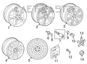 Запасное колесо докатка Audi A6 C7 12-18 145/60 R20