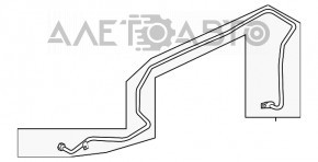 Трубка охлаждения на АКПП масло Audi Q5 8R 13-16 hybrid длинная выпуск