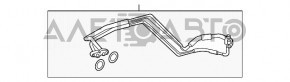Трубки системы охлаждения батареи ВВБ Audi Q5 8R 13-16 задняя часть