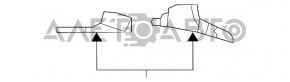 Накладка передньої панелі ліва Dodge Durango 14-20 сіра