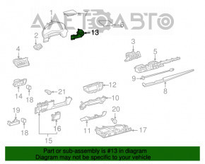 Накладка кнопки Start-Stop Lexus ES300h ES350 13-18 бежева, подряпина