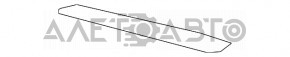Молдинг передньої панелі центральна Honda CRV 17-19-сірий