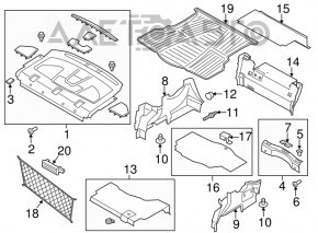 Обшивка арки права Ford Fusion mk5 13-20 plug-in