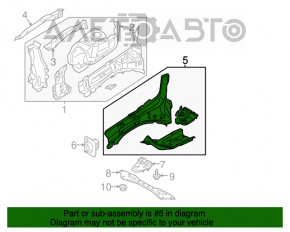 Чверть передня ліва Ford Fusion mk5 13-20 plug-in