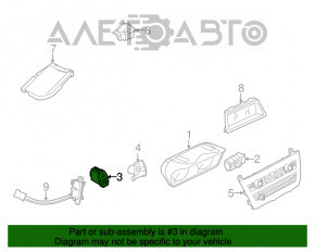 Кнопка аварийной сигнализации BMW X5 F15 14-18 с кнопкой камер 360