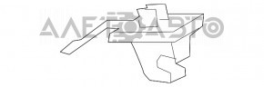 Крючок крепления водительского козырька VW CC 08-17 серый