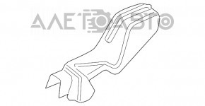 Накладка для складной спинки правая Audi Q7 4L 10-15 беж, царапина