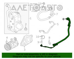 Трубка кондиционера печка-конденсер BMW X3 G01 18-19