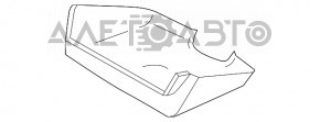 Накладка зеркала внутрисалонного Porsche Macan 15-18 без камеры под airbag новый OEM оригинал
