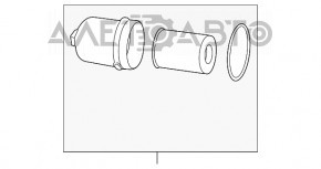 Кришка корпусу масляного фільтра Porsche Macan 15-18 3.0T, 3.6T