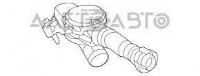 Клапан вентиляции картерных газов правый Porsche Macan 15-18 3.0T, 3.6T новый OEM оригинал