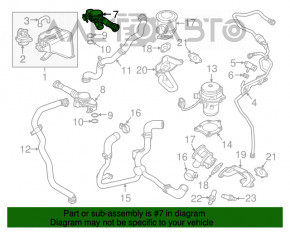 Клапан вентиляції картерних газів правий Porsche Macan 15-18 3.0T, 3.6T