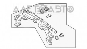 Трубка охолодження розподільна Porsche Macan 15-18 3.0T, 3.6T