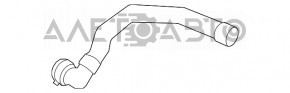 Патрубок охлаждения левый Porsche Macan 15-18 3.0T, 3.6T
