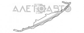 Накладка губы заднего бампера Porsche Macan 15- структура под фаркоп, вмятина, царапина, треснута