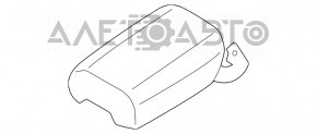 Консоль центральна підлокітник та підсклянники Porsche Macan 15- шкіра чорна