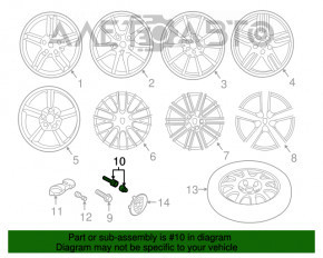 Болт колесный секретка Porsche Macan 15-