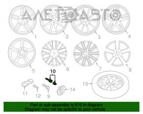 Болт колісний секрет Porsche Macan 15-