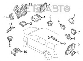 Динамик торпедный центр Infiniti JX35 QX60 13- BOSE