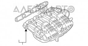 Коллектор впускной Audi A5 F5 17-21 2.0T