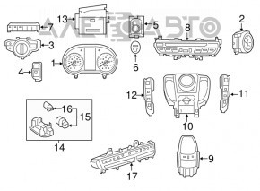 Кнопка Parking Mercedes GLC 16-22