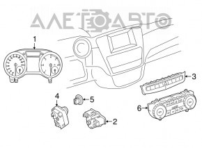 Кнопка Start/Stop Mercedes GLC 16-22