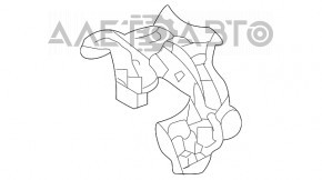 Кронштейн насадки глушника лівий Mercedes GLC 300/350e/43 16-19