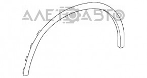Накладка арки крила передня права Mercedes GLC 300/350e/43 16-22