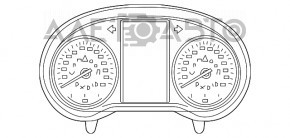 Щиток приборов Mercedes GLC 300 16-19 под проекцию без радара