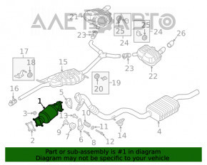 Каталізатор Audi A5 F5 19-2.0T