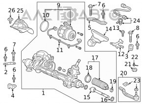 Рульова тяга права Honda Clarity 18-21 usa новий OEM оригінал