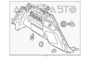 Обшивка арки права Audi Q5 80A 18-20 сіра, подряпини