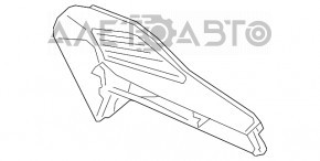 Воздухоприемник Audi A5 F5 17- задняя часть